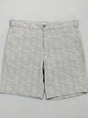 Eddie Bauer Travex Shorts Men's 38 Gray Nylon 9" Stretch Outdoor Hiking Camping